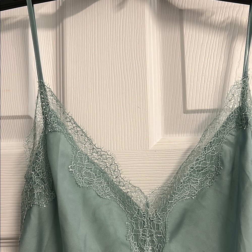 Victoria's Secret mint green  Lace Trim Chemise - Picture 3 of 14